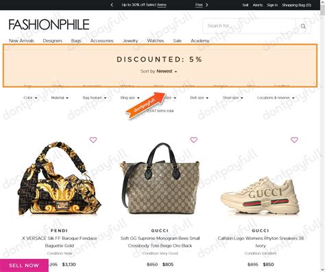 fashionphile coupon first order.